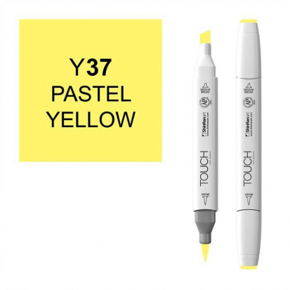 Маркер "Touch Brush" 037 пастельный желтый Y37